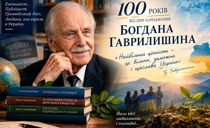 Його ідеї надихають і сьогодні… До 100-річчя від дня народження Богдана Гаврилишина